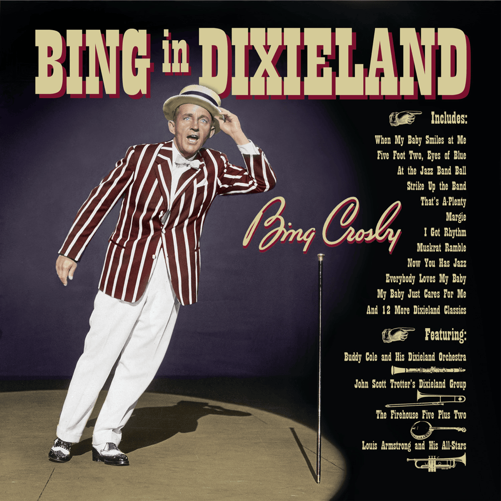 Album cover art for "Muskrat Ramble" by Bing Crosby