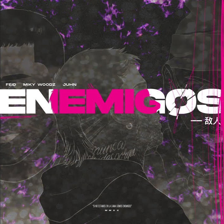 Album cover art for "enemigos" by Feid