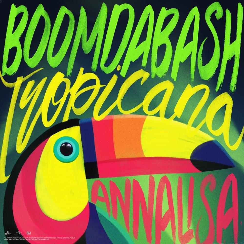 Album cover art for "Tropicana" by Boomdabash & Annalisa