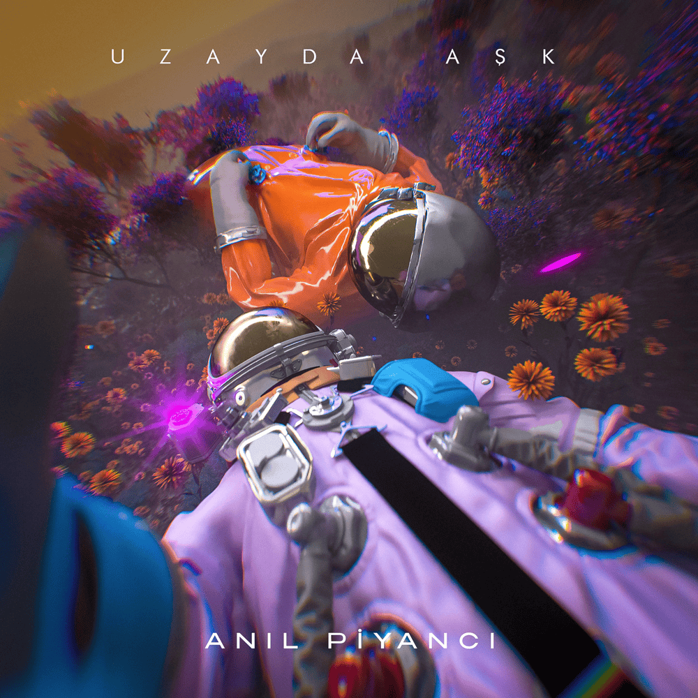 Album cover art for "Uzayda Aşk" by Anıl Piyancı