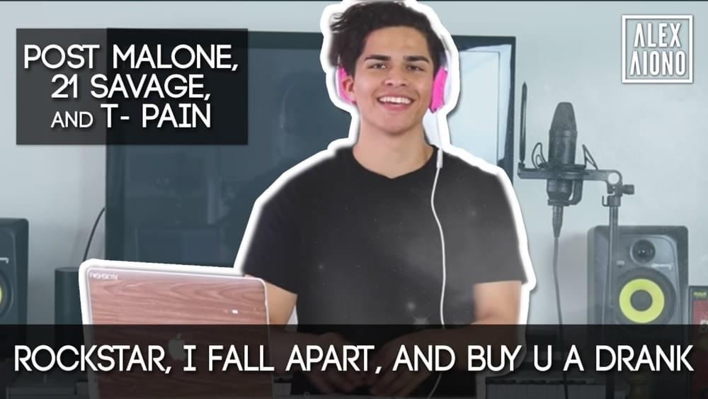Album cover art for "Rockstar, I Fall Apart & Buy U a Drank Mashup" by Alex Aiono