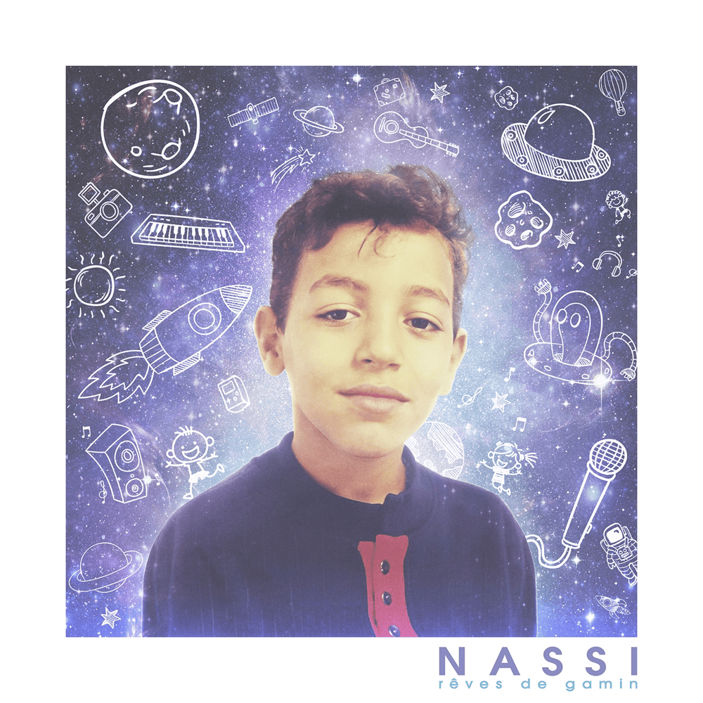 Album cover art for "Rêves de gamin" by Nassi