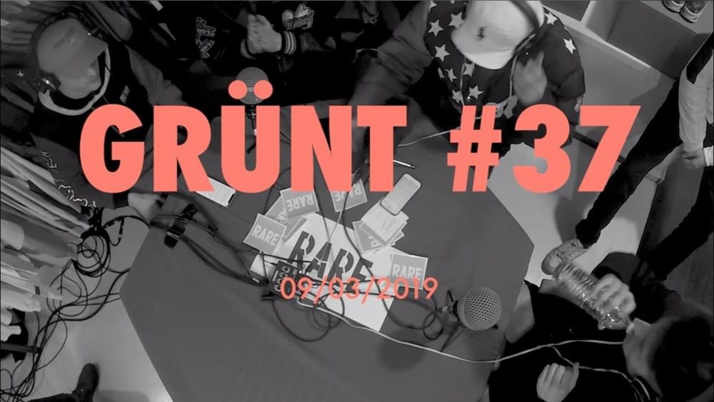 Album cover art for "Grünt #37" by Grünt & Sham Lepire & SelaS & Lord Gasmique & Medikal & Phasm & Absolem & Venlo