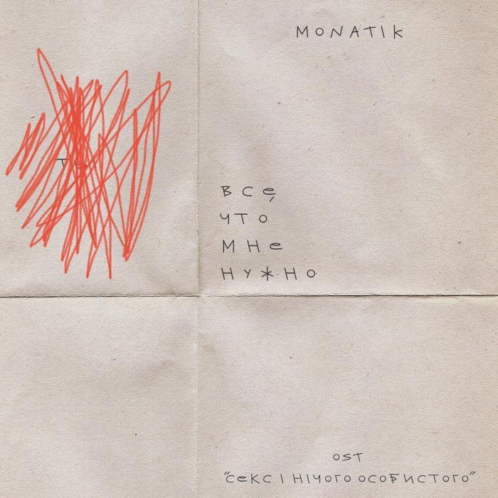 Album cover art for "Всё, что мне нужно (All I Need)" by MONATIK