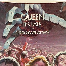 Album cover art for "It’s Late" by Queen
