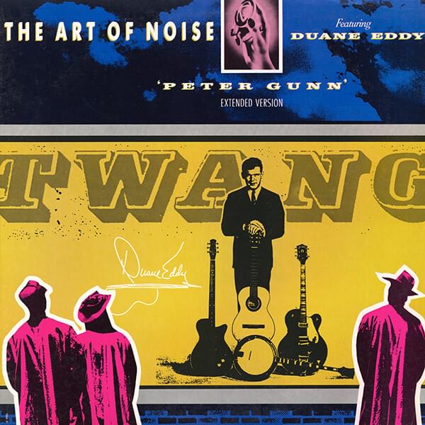 Album cover art for "Peter Gunn" by The Art of Noise & Duane Eddy
