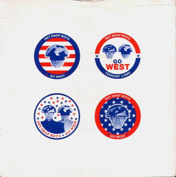 Album cover art for "Go West [Single Version]" by Pet Shop Boys