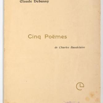 Cover image for Cinq Poèmes de Baudelaire