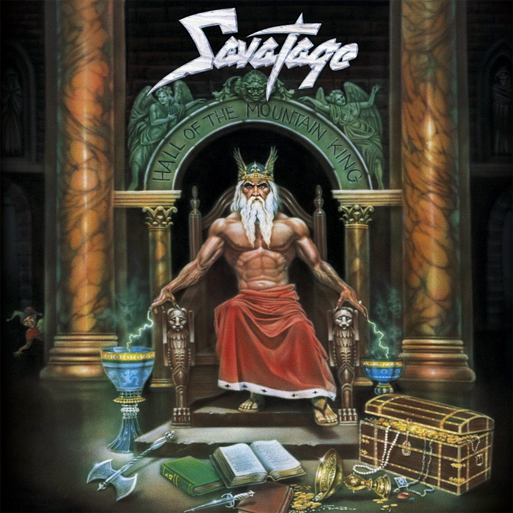 Album cover art for "Hall of the Mountain King" by Savatage