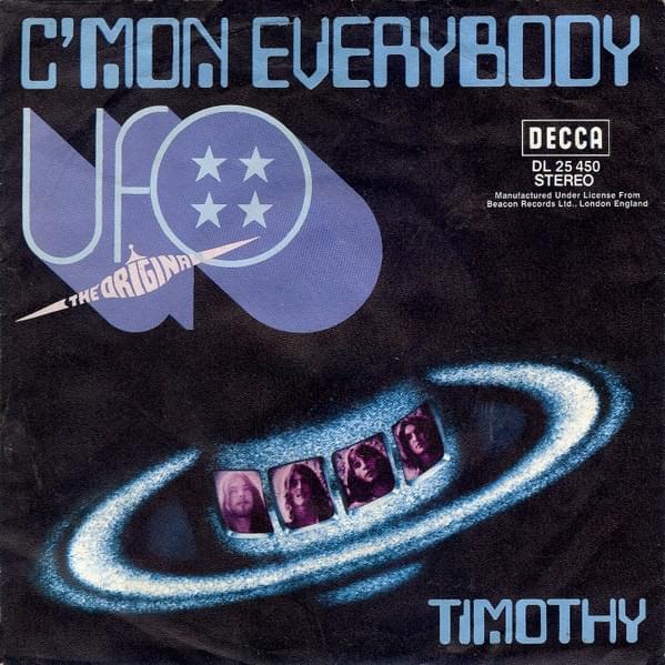 Album cover art for "C’mon Everybody" by UFO