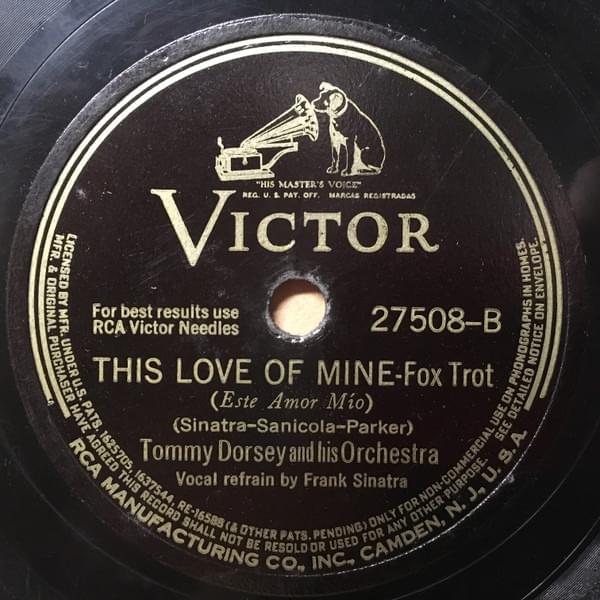 Album cover art for "This Love of Mine" by Frank Sinatra & Tommy Dorsey and His Orchestra
