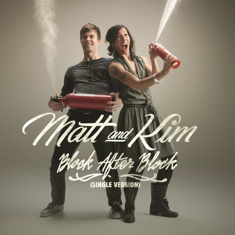 Album cover art for "Block After Block" by Matt and Kim