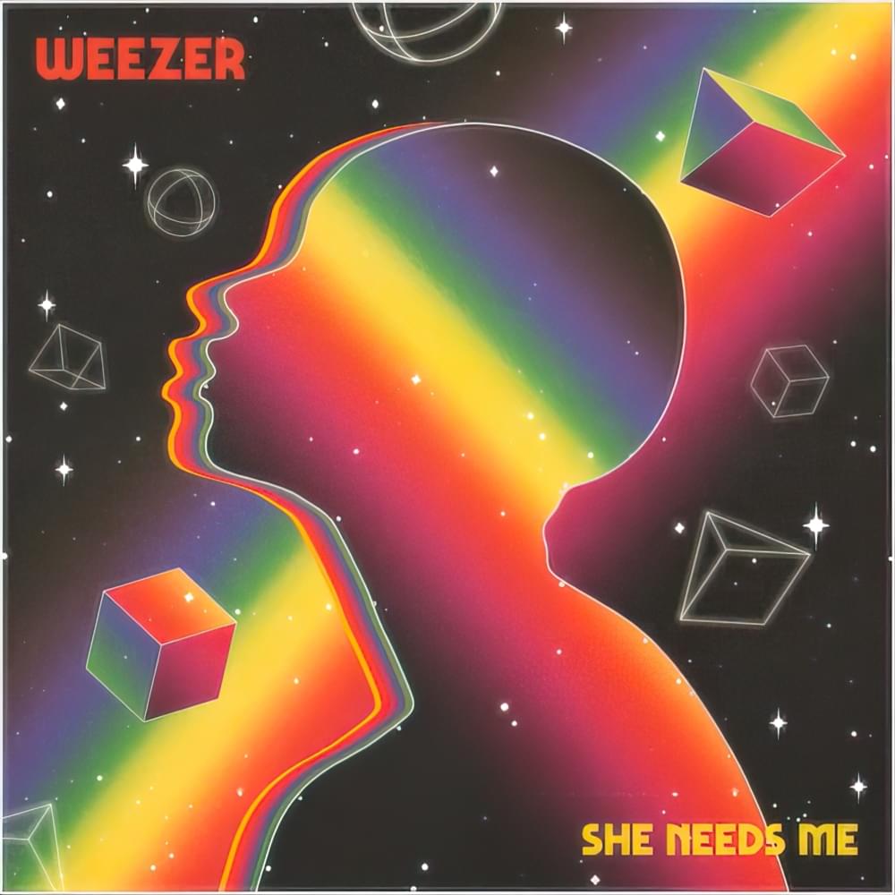 Album cover art for "She Needs Me" by Weezer