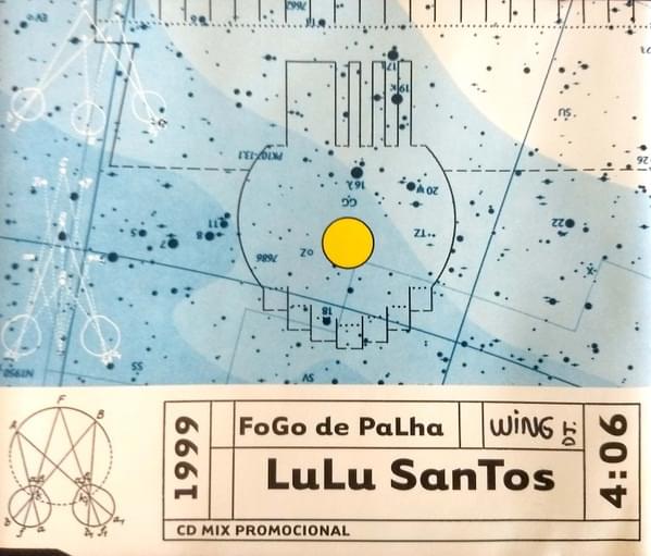 Album cover art for "Fogo de Palha" by Lulu Santos