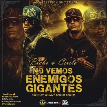 Album cover art for "No Vemos Enemigos Gigantes" by Pacho & Cirilo