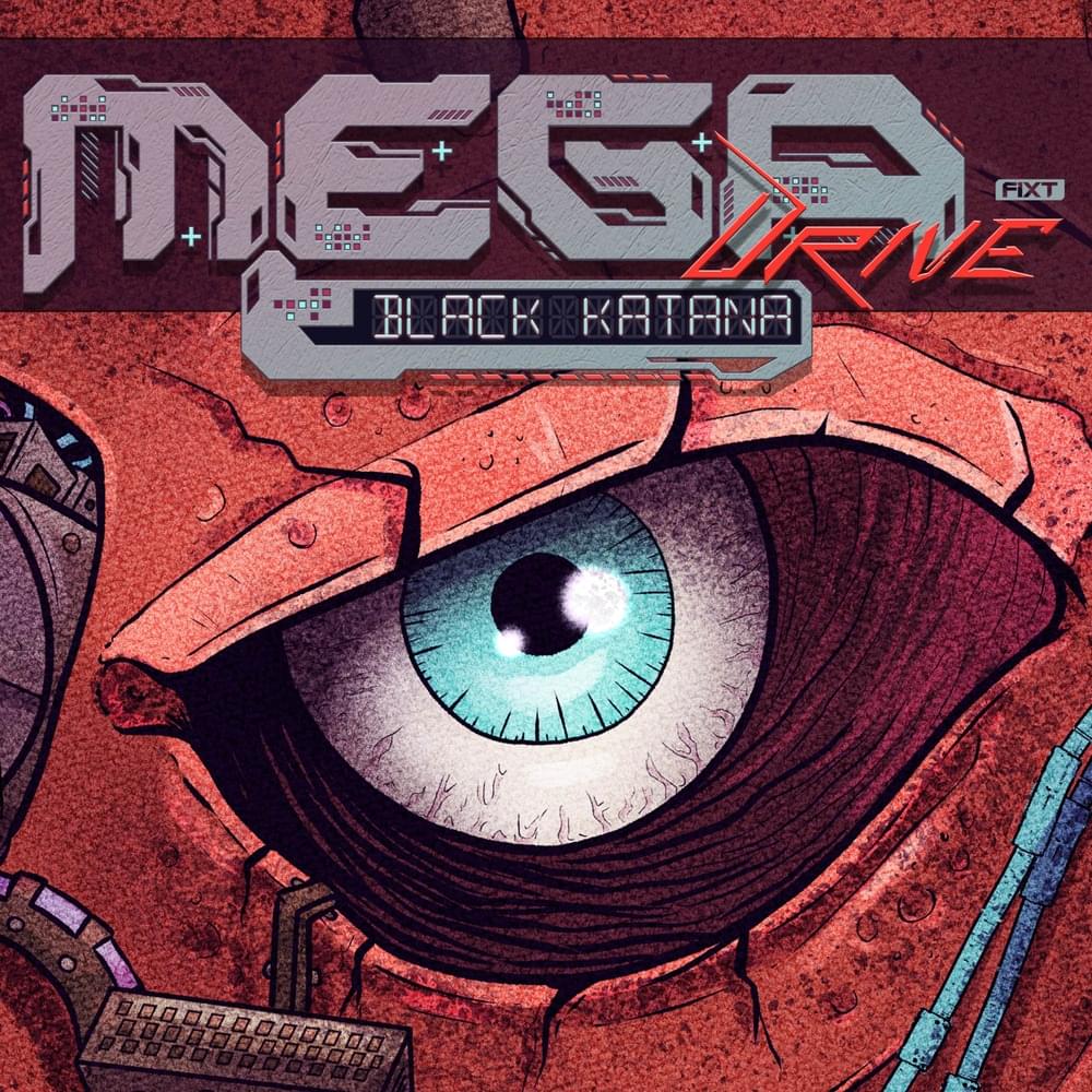 Album cover art for "Black Katana" by Mega Drive