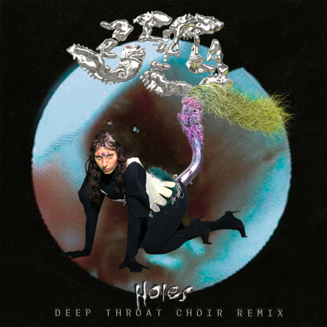 Album cover art for "Holes (Deep Throat Choir Remix)" by Zhala