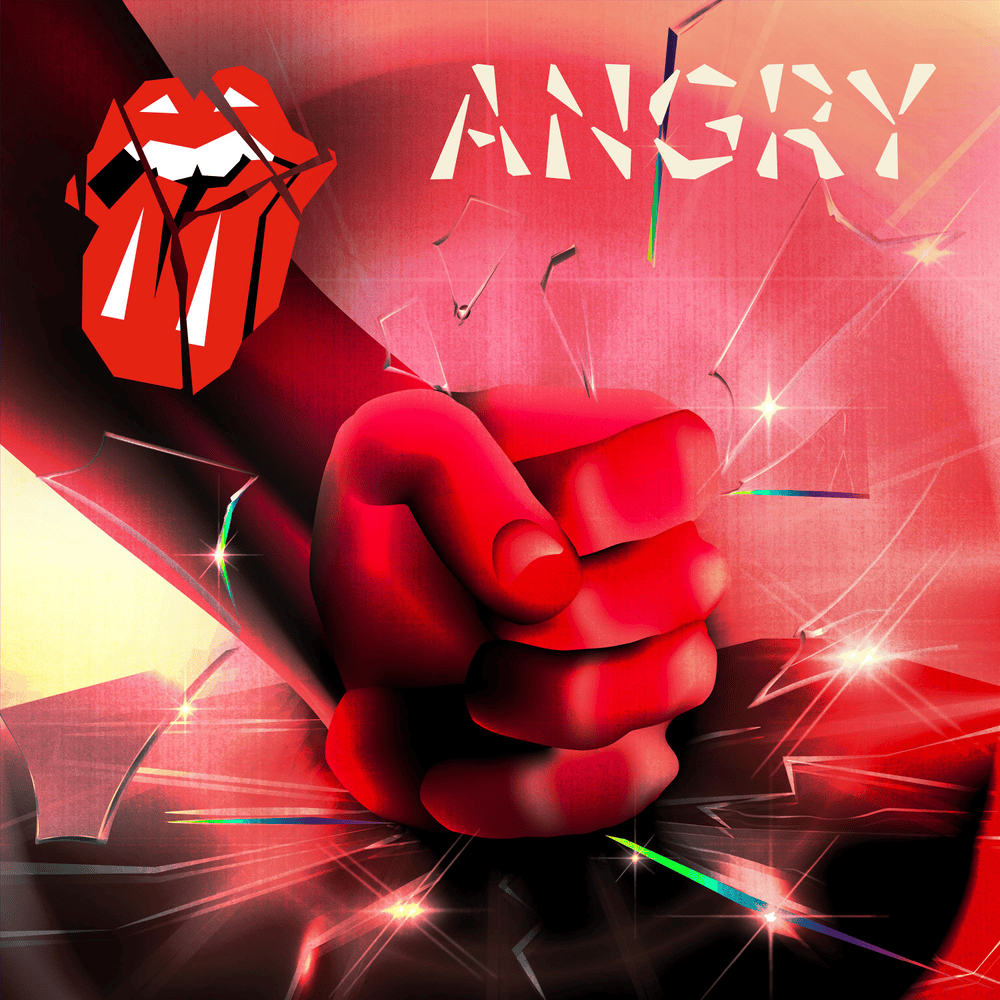 Album cover art for "Angry" by The Rolling Stones