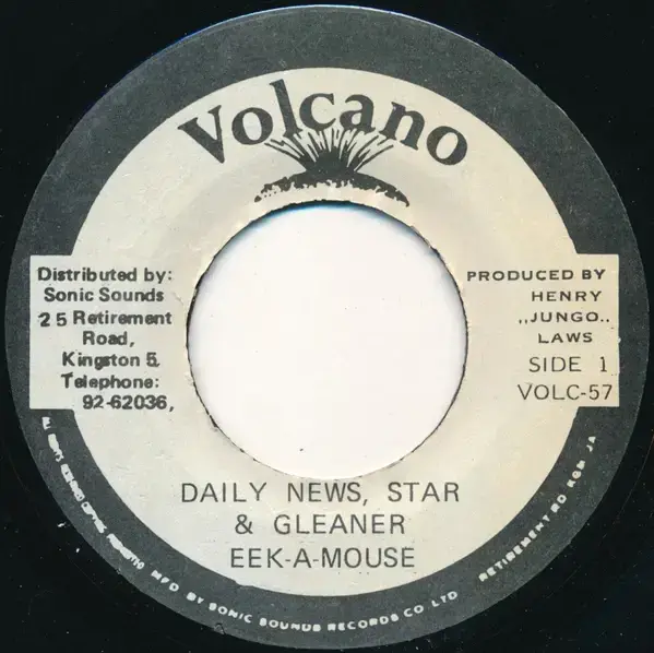 Album cover art for "Star, Daily News & Gleaner" by Eek-A-Mouse