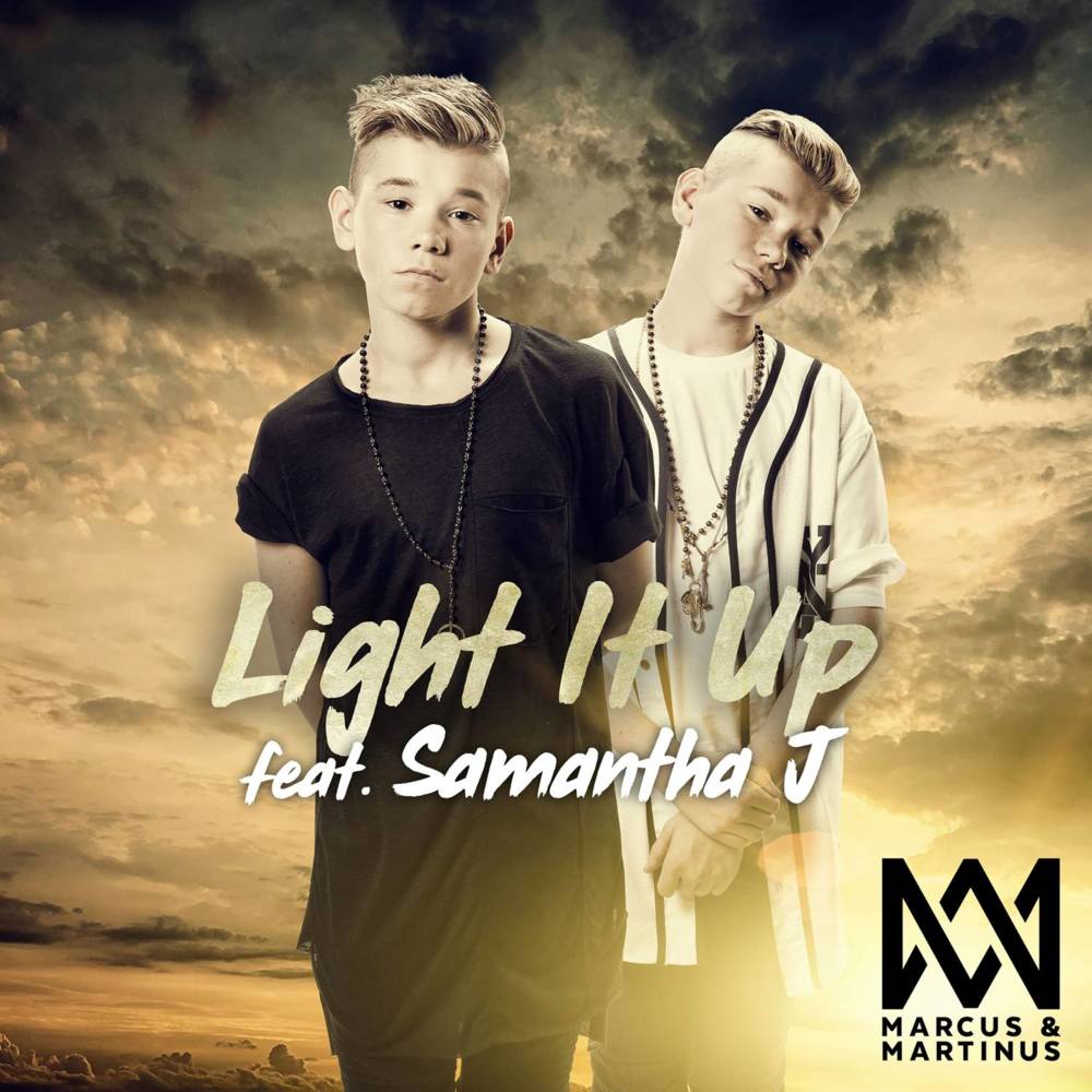 Album cover art for "Light It Up" by Marcus & Martinus & Samantha J.