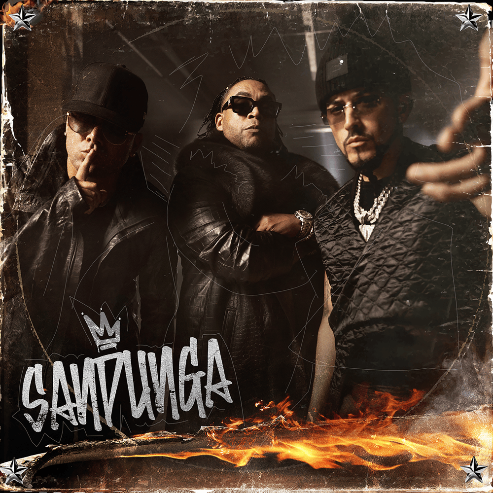 Album cover art for "SANDUNGA" by Don Omar