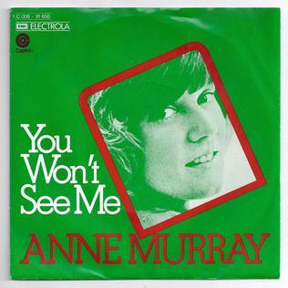 Album cover art for "You Won’t See Me" by Anne Murray
