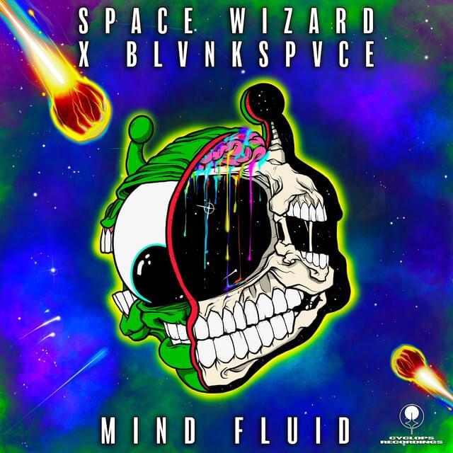 Album cover art for "Mind Fluid" by Space Wizard & BLVNKSPVCE