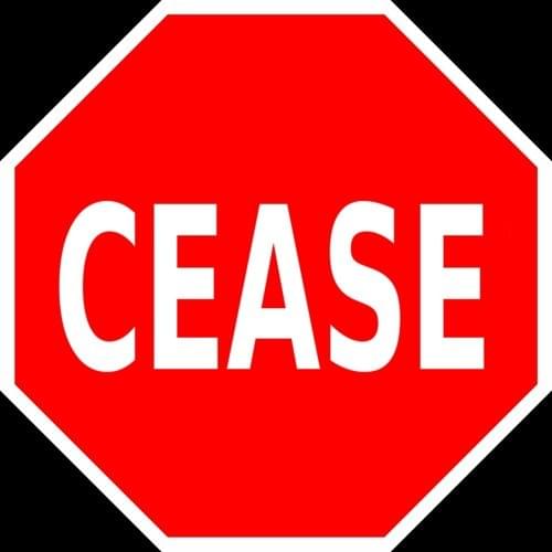 Album cover art for "Cease" by Knock Monsterr