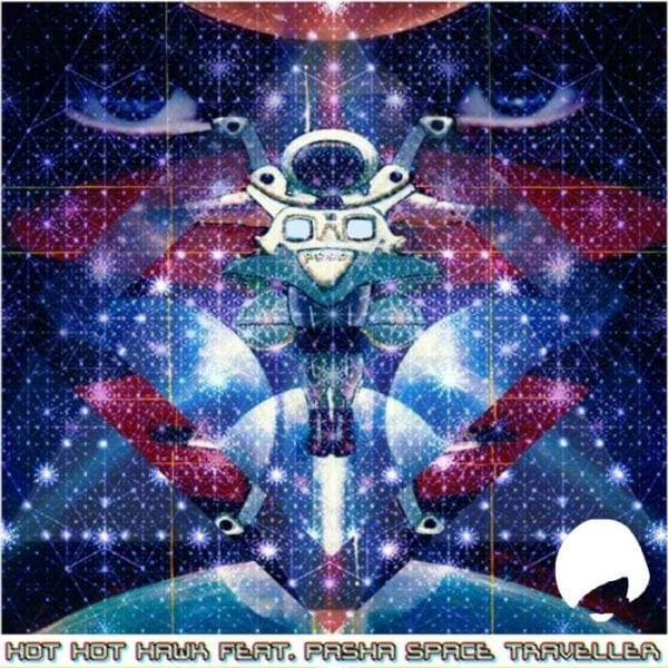 Album cover art for "Space Traveler" by Hot Hot Hawk & Pasha