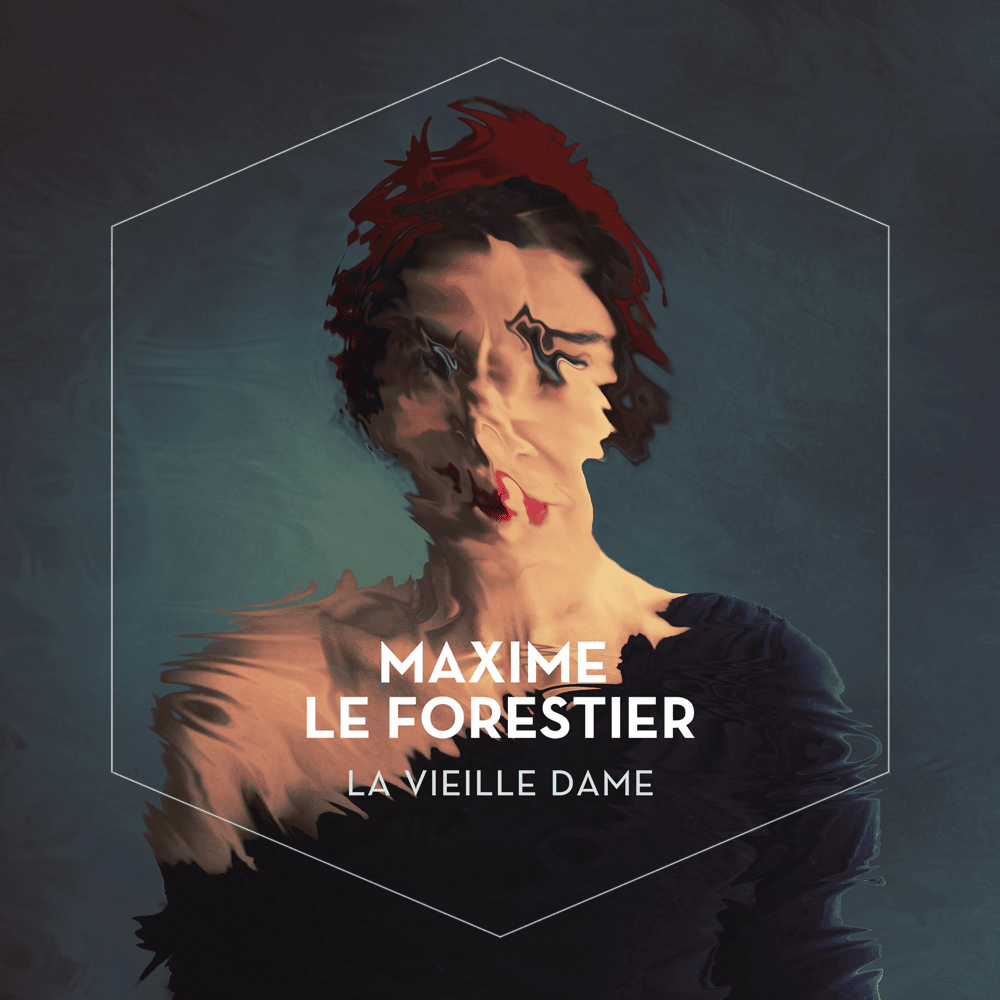 Album cover art for "La vieille dame" by Maxime Le Forestier
