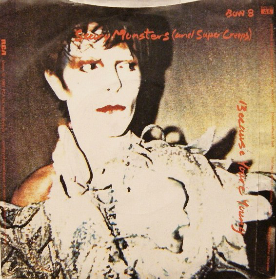Album cover art for "Because You’re Young" by David Bowie