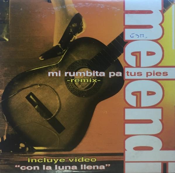 Album cover art for "Mi Rumbita Pa’ Tus Pies (Remix)" by Melendi