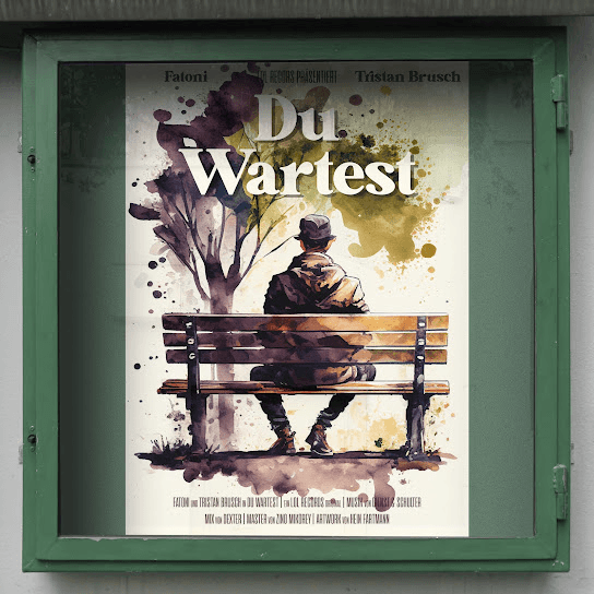 Album cover art for "Du wartest" by Fatoni & Tristan Brusch