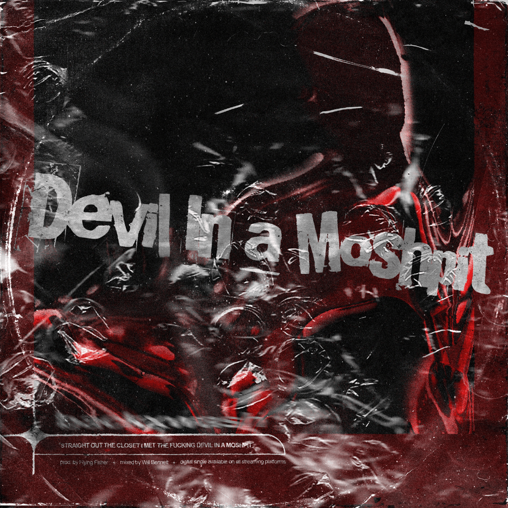 Album cover art for "DEVIL IN A MOSHPIT" by Backxwash