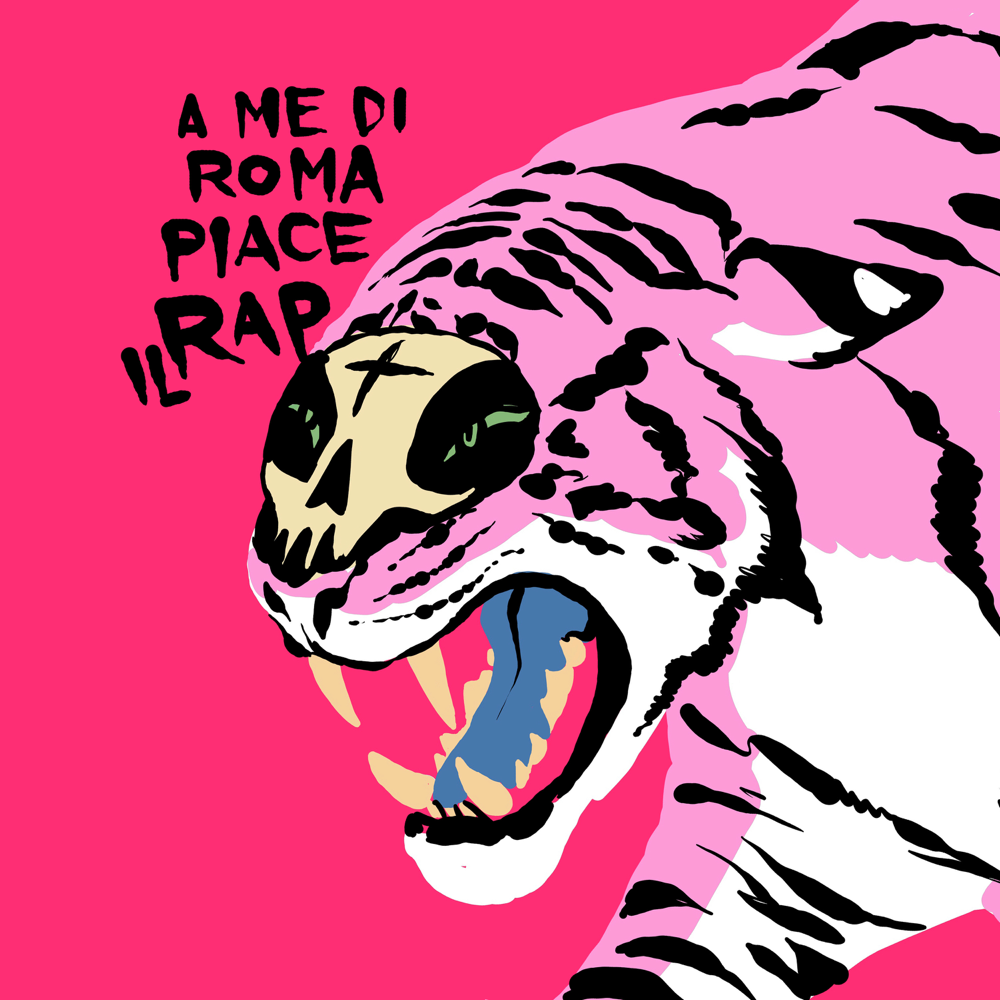 Album cover art for "A me di Roma piace il rap" by Cor Veleno & Metal Carter