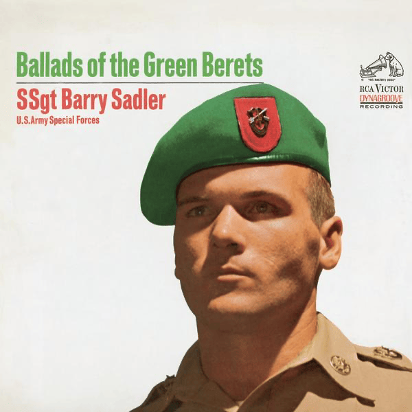 Album cover art for "The Ballad of the Green Berets" by SSgt. Barry Sadler