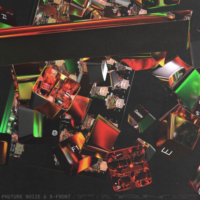 Album cover art for "violent storm." by Phuture Noize & Mark Vayne