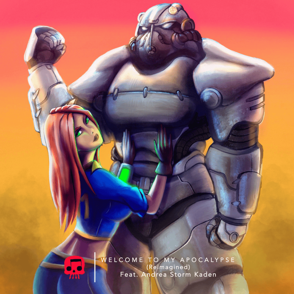 Album cover art for "Welcome to My Apocalypse (Reimagined)" by JT Music & Andrea Storm Kaden