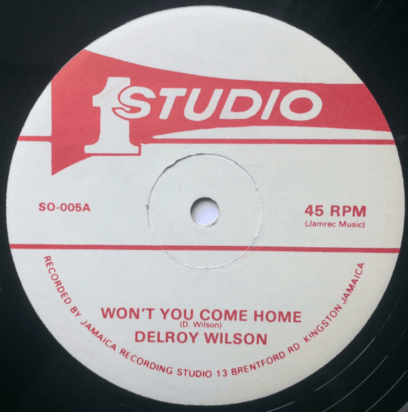 Album cover art for "Won’t You Come Home" by Delroy Wilson