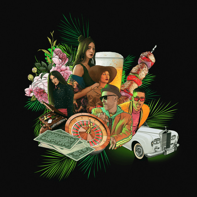 Album cover art for "Cira, Regina e Nana" by Jaloo & Lucas Santtana
