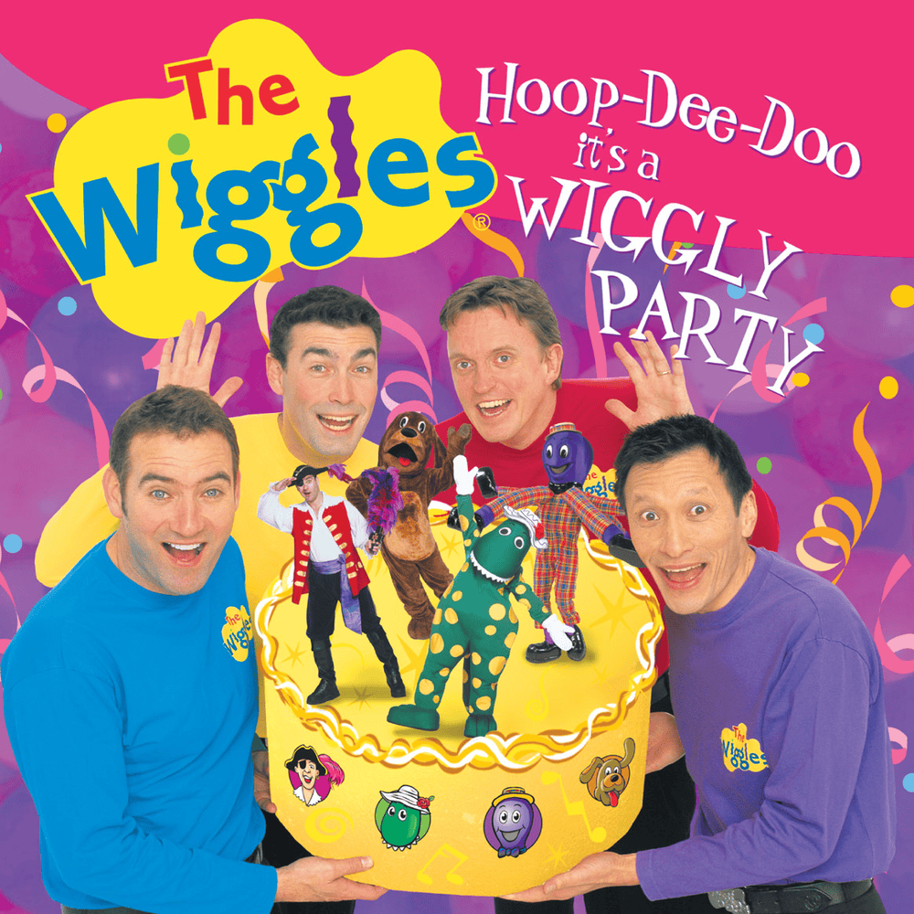 Album cover art for "Wiggly Party" by The Wiggles