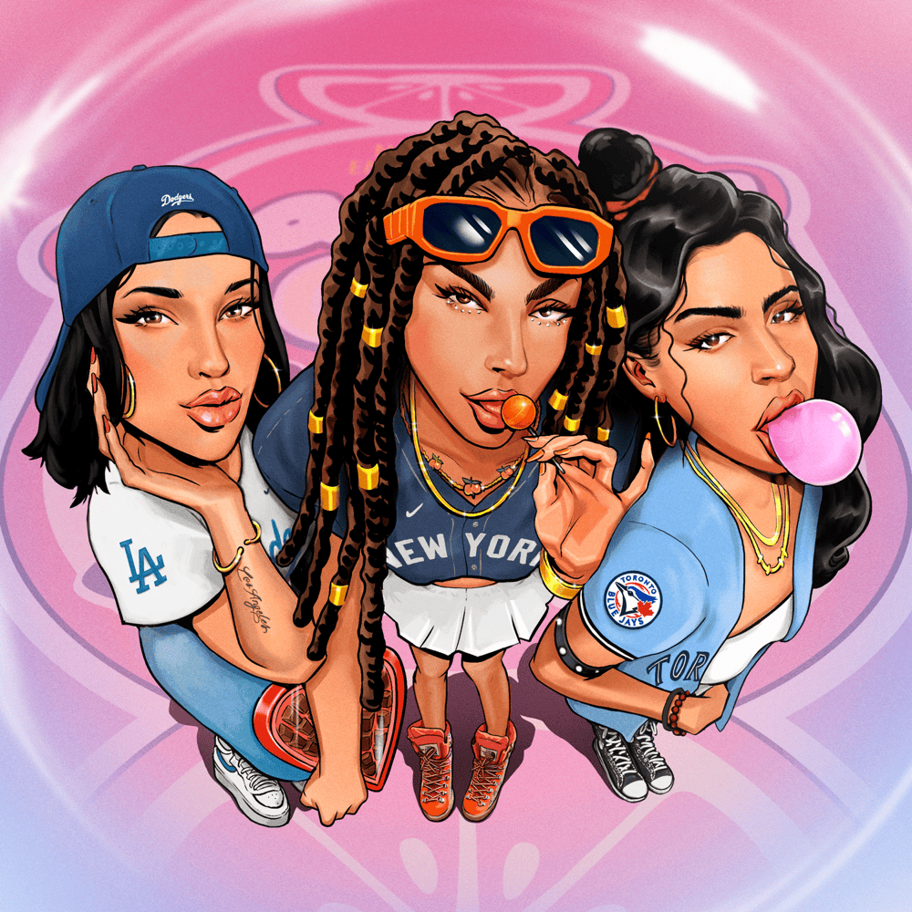 Album cover art for "CANDY GUM" by Emotional Oranges & Jessie Reyez & Becky G