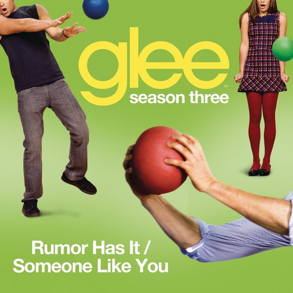 Album cover art for "Rumour Has It / Someone Like You" by Glee Cast