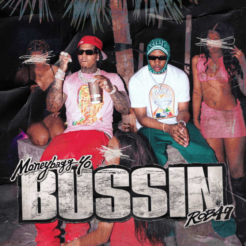 Album cover art for "BUSSIN" by Moneybagg Yo
