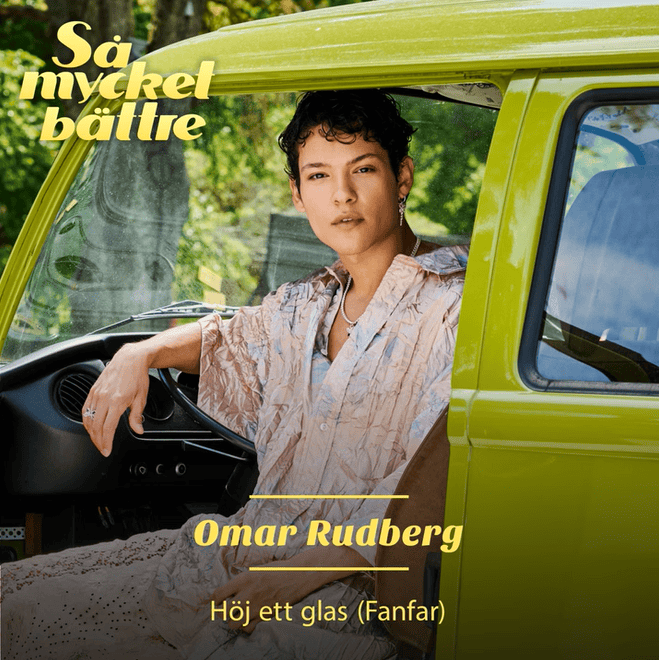 Album cover art for "Höj ett glas (Fanfar)" by Omar Rudberg