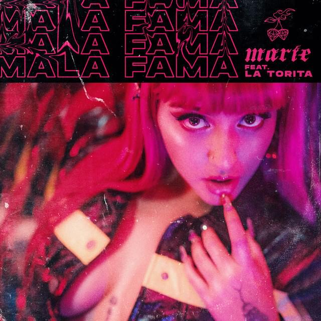 Album cover art for "Mala Fama" by Marie & La Torita