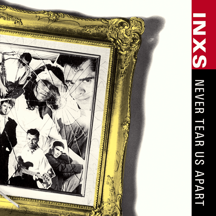 Album cover art for "Never Tear Us Apart" by INXS