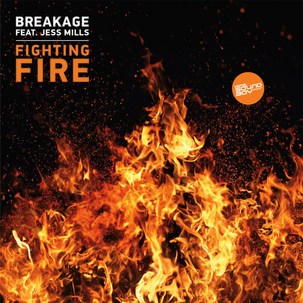 Album cover art for "Fighting Fire" by Breakage & Jess Mills