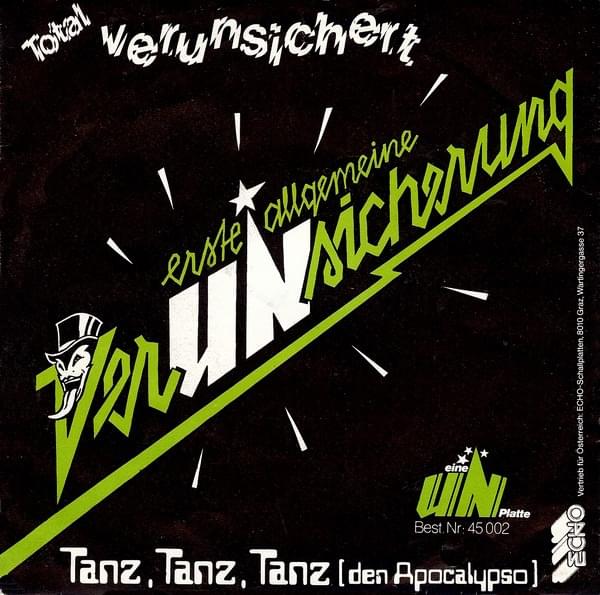 Album cover art for "Total verunsichert" by Erste Allgemeine Verunsicherung