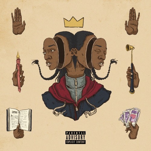 Album cover art for "Interlude" by Little Simz & Bibi Bourelly